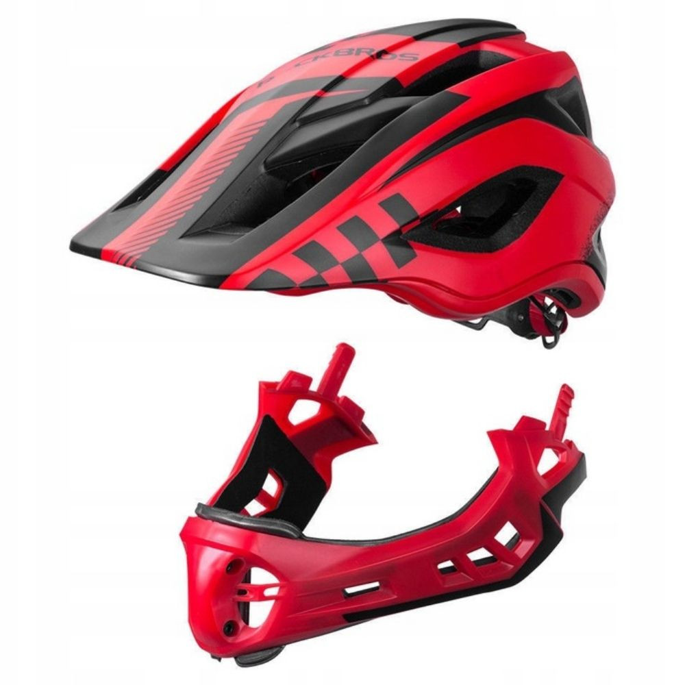 Detská cyklistická prilba ROCKBROS FreeRide Red - Prilby pre deti - 4