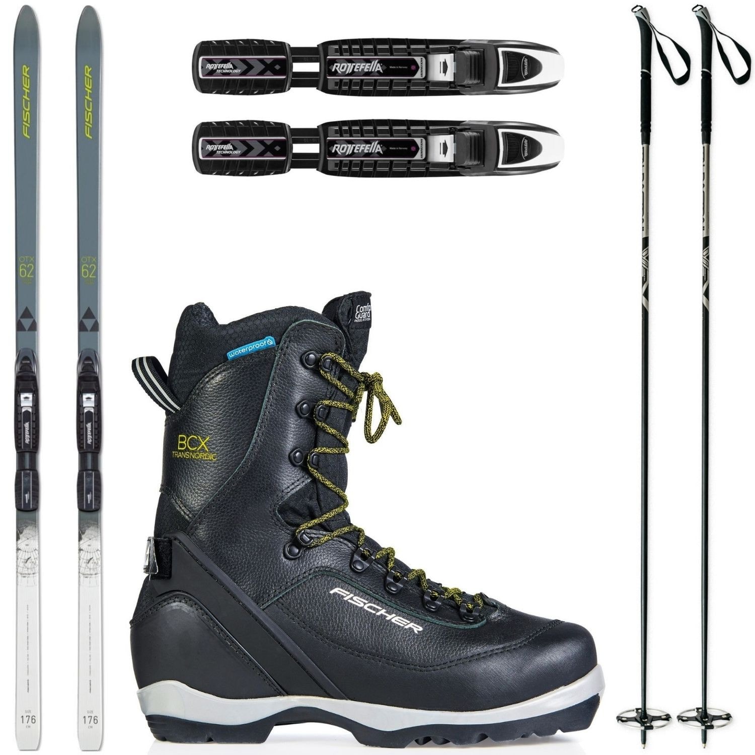 Backcountry set FISCHER Spider 62 Crown + obuv Transnordic + palice - Backcountry sety - 1