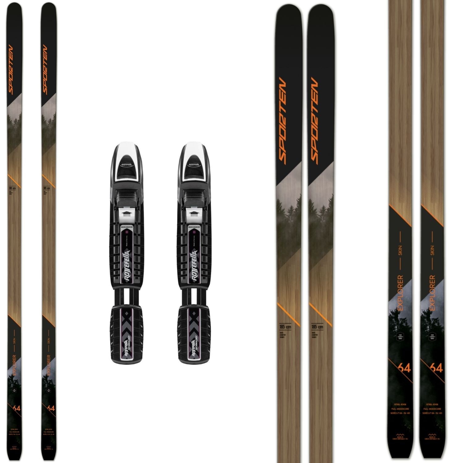 Backcountry set SPORTEN Explorer SKIN so stúpacím pásom a BC NNN viazaním - Backcountry sety - 1