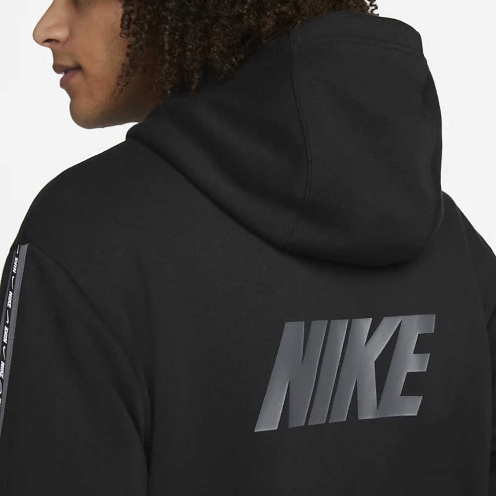 Mikina NIKE M NSW Repeat Fleece PO Hoodie BB Black - Mikiny s kapucňou - 3