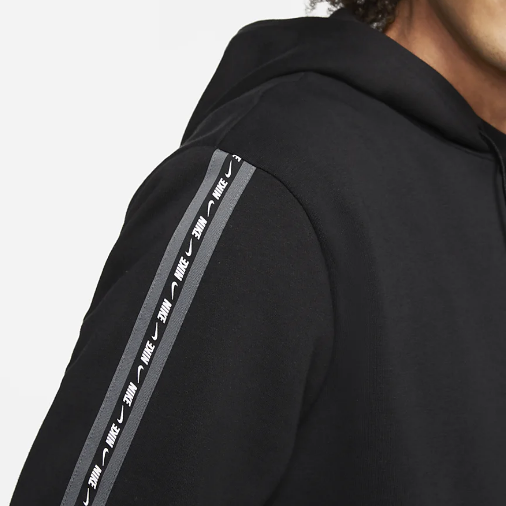 Mikina NIKE M NSW Repeat Fleece PO Hoodie BB Black - Mikiny s kapucňou - 4
