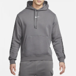 Mikina NIKE M NSW Repeat Fleece PO Hoodie BB Iron Grey/White