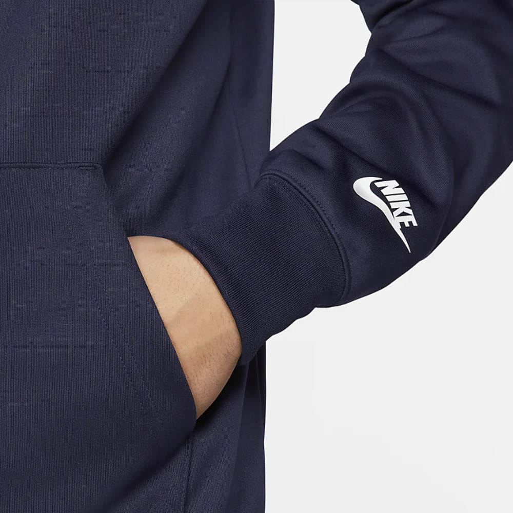 Mikina NIKE M NSW Repeat PK FZ Hoodie Blackened Blue/Deep Royal Blue - Mikiny s kapucňou - 3