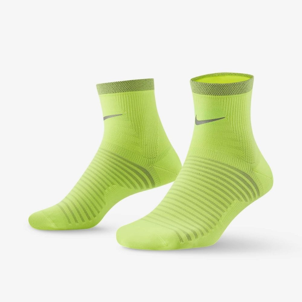Ponožky NIKE Spark Lightweight Run Volt/Silver - Ponožky - stredné - 1