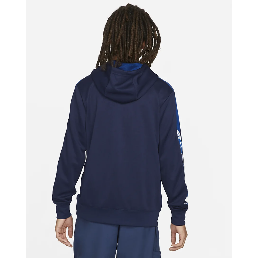 Mikina NIKE M NSW Repeat PO Hoodie Blue - Mikiny s kapucňou - 2