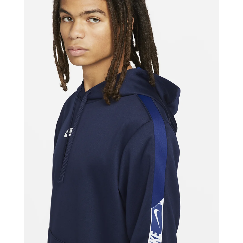 Mikina NIKE M NSW Repeat PO Hoodie Blue - Mikiny s kapucňou - 3