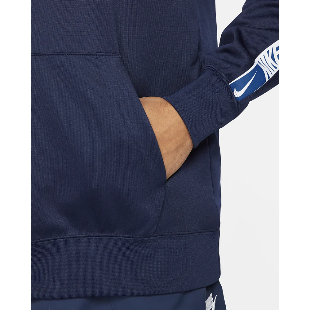 Mikina NIKE M NSW Repeat PO Hoodie Blue - Mikiny s kapucňou - 4