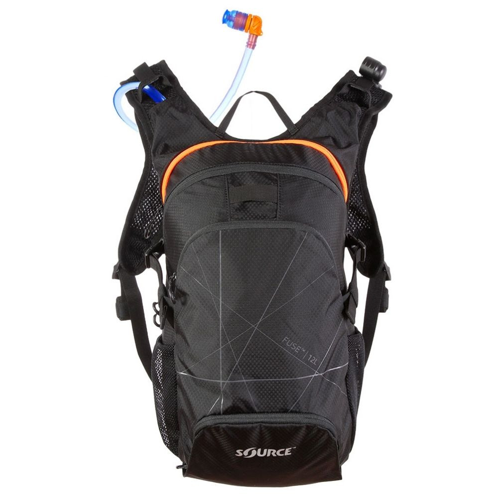 Batoh s pitným vakom SOURCE Fuse Black 3+9L - Batohy turistické - 1