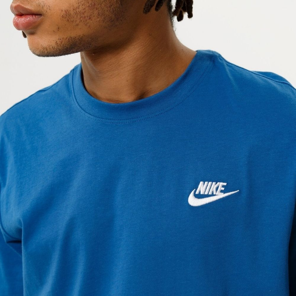 Tričko NIKE NSW Club Tee Blue/White - NIKE - 4
