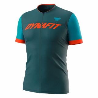 Cyklistický dres DYNAFIT Ride Light Full Zip Petrol