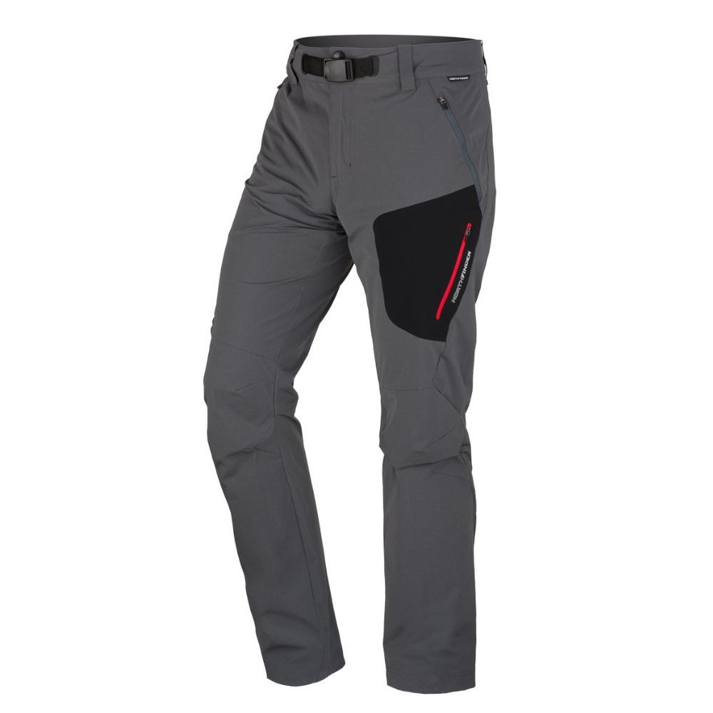 Nohavice NORTHFINDER Messiah Grey - Turistické nohavice - 5