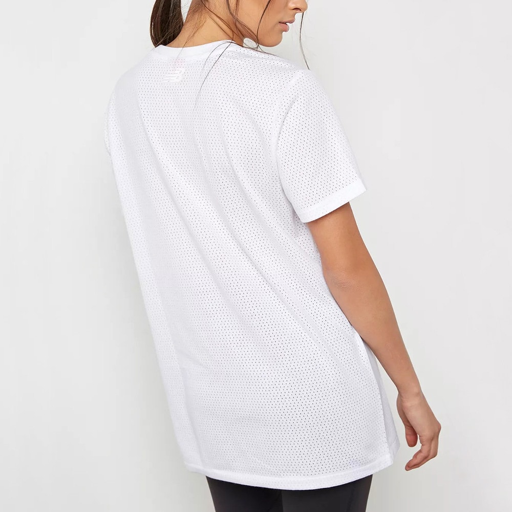 Dámske tričko NEW BALANCE W NB Athletics Mesh Tee White - Dámske oblečenie - 2