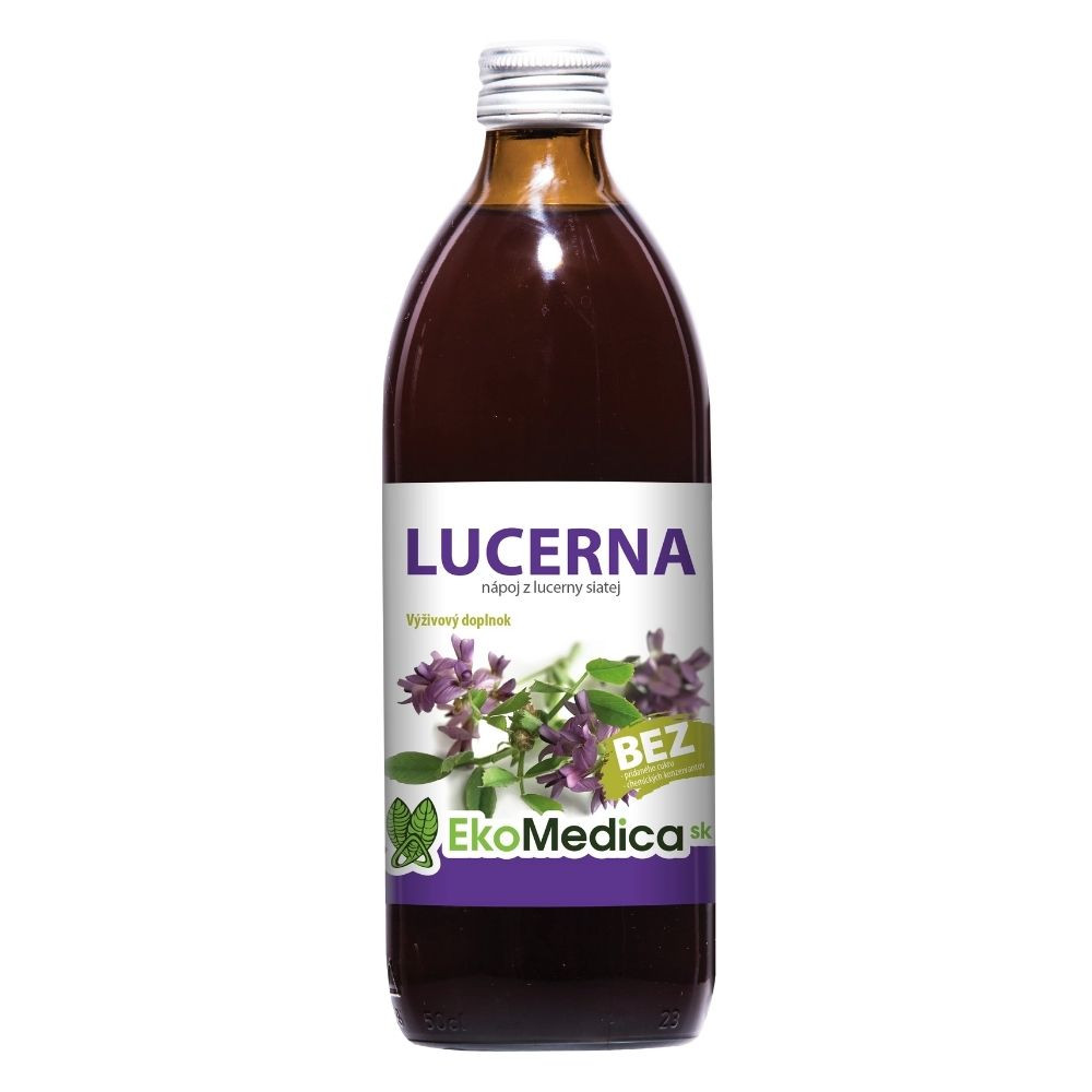 EkoMedica Lucerna nápoj 500 ml - Prírodné liečivé šťavy - 1