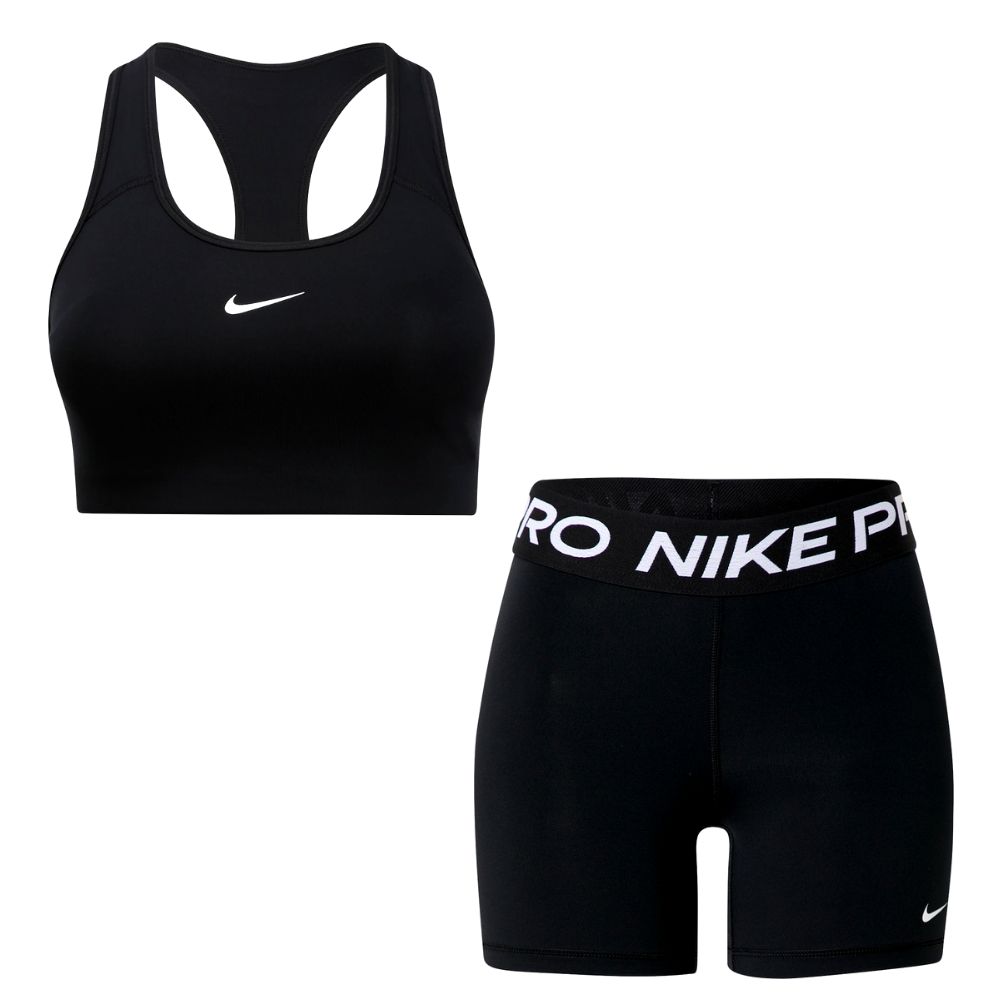 Komplet NIKE Dri-FIT Swoosh & Pro 365 Black - Športové podprsenky - 1