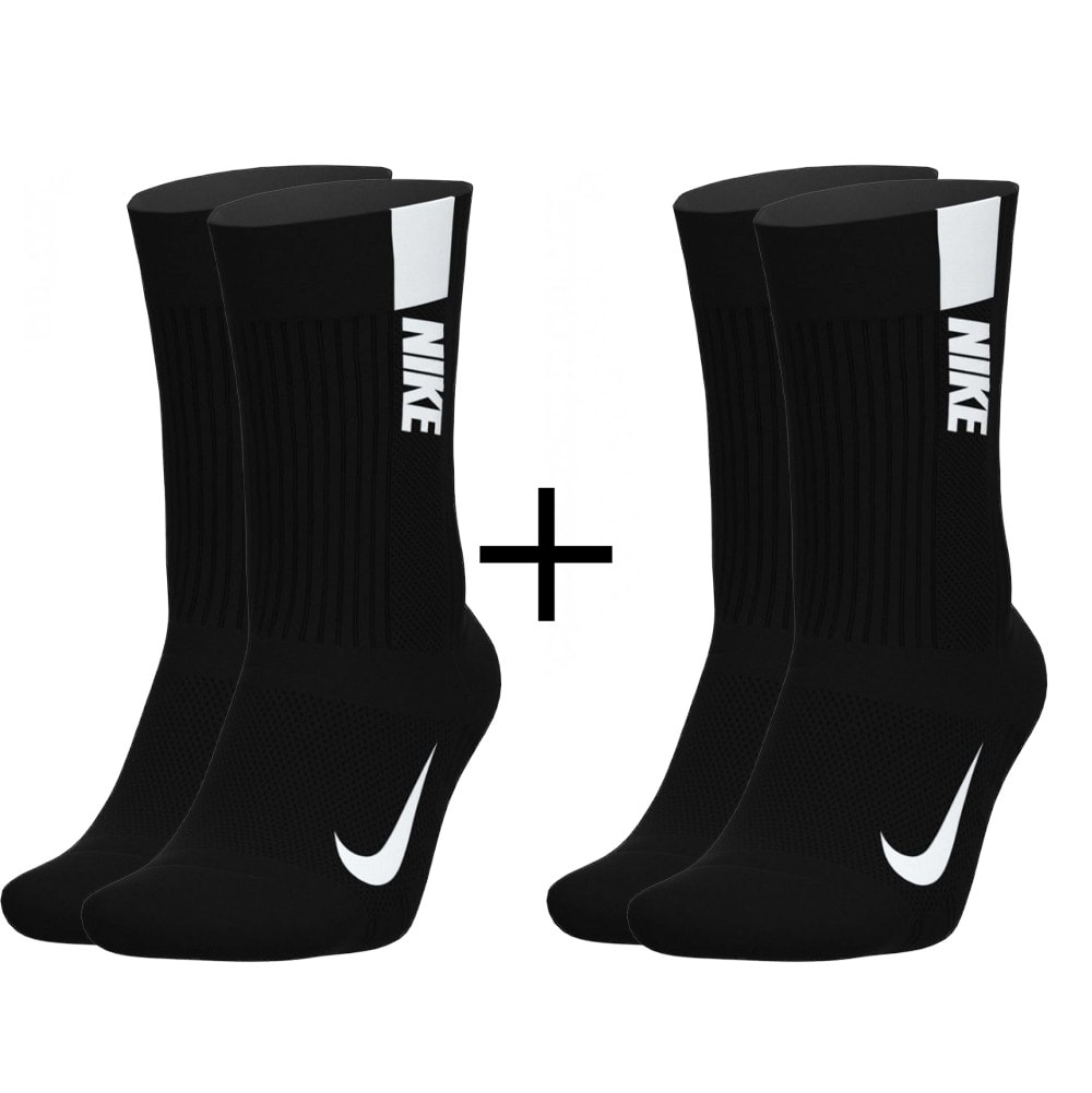 Ponožky NIKE Multiplier CRW Black 2-pack - Ponožky - stredné - 1