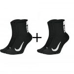 Ponožky NIKE Multiplier Ankle Black 2-pack