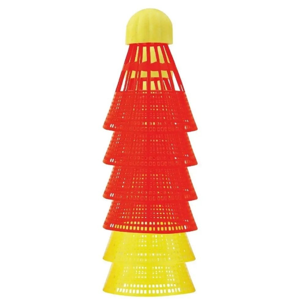 Badmintonový košík TALBOT TORRO Aerospeed 6-Pack Yellow/Red - LETNÉ ŠPORTY - 2