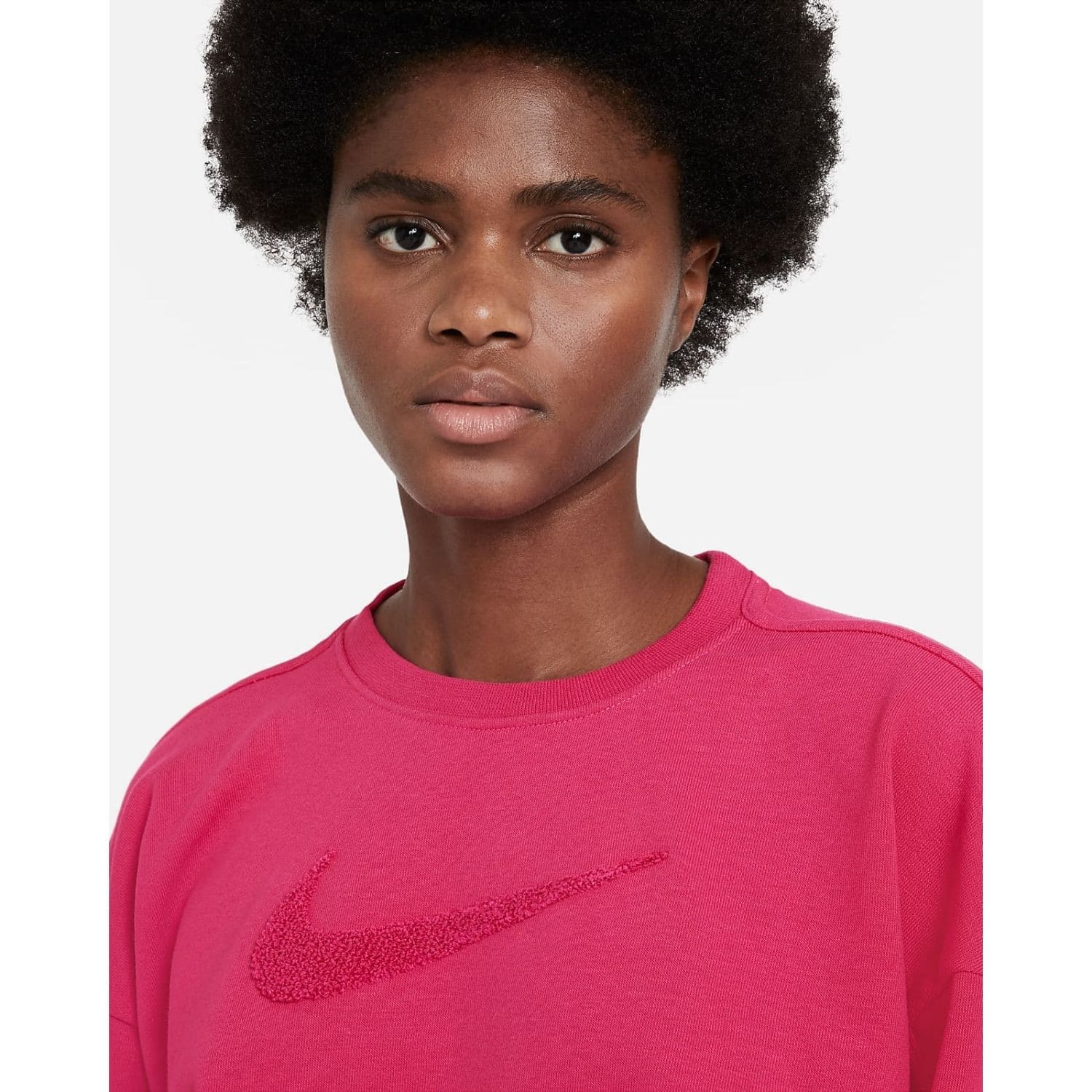 Mikina NIKE Sweatshirt  DRY GET FIT DREW Rose - Mikiny bez kapucne - 2