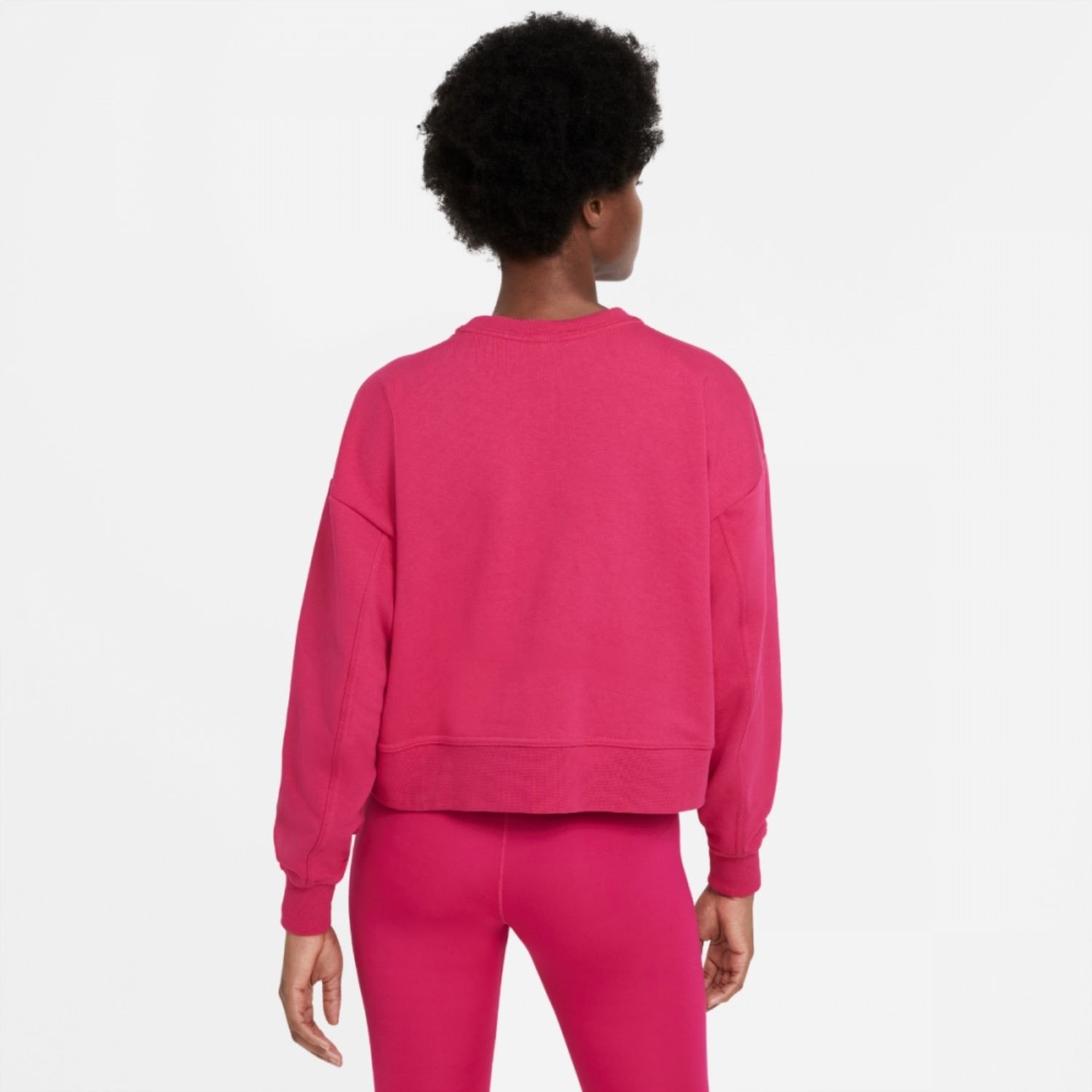 Mikina NIKE Sweatshirt  DRY GET FIT DREW Rose - Mikiny bez kapucne - 4