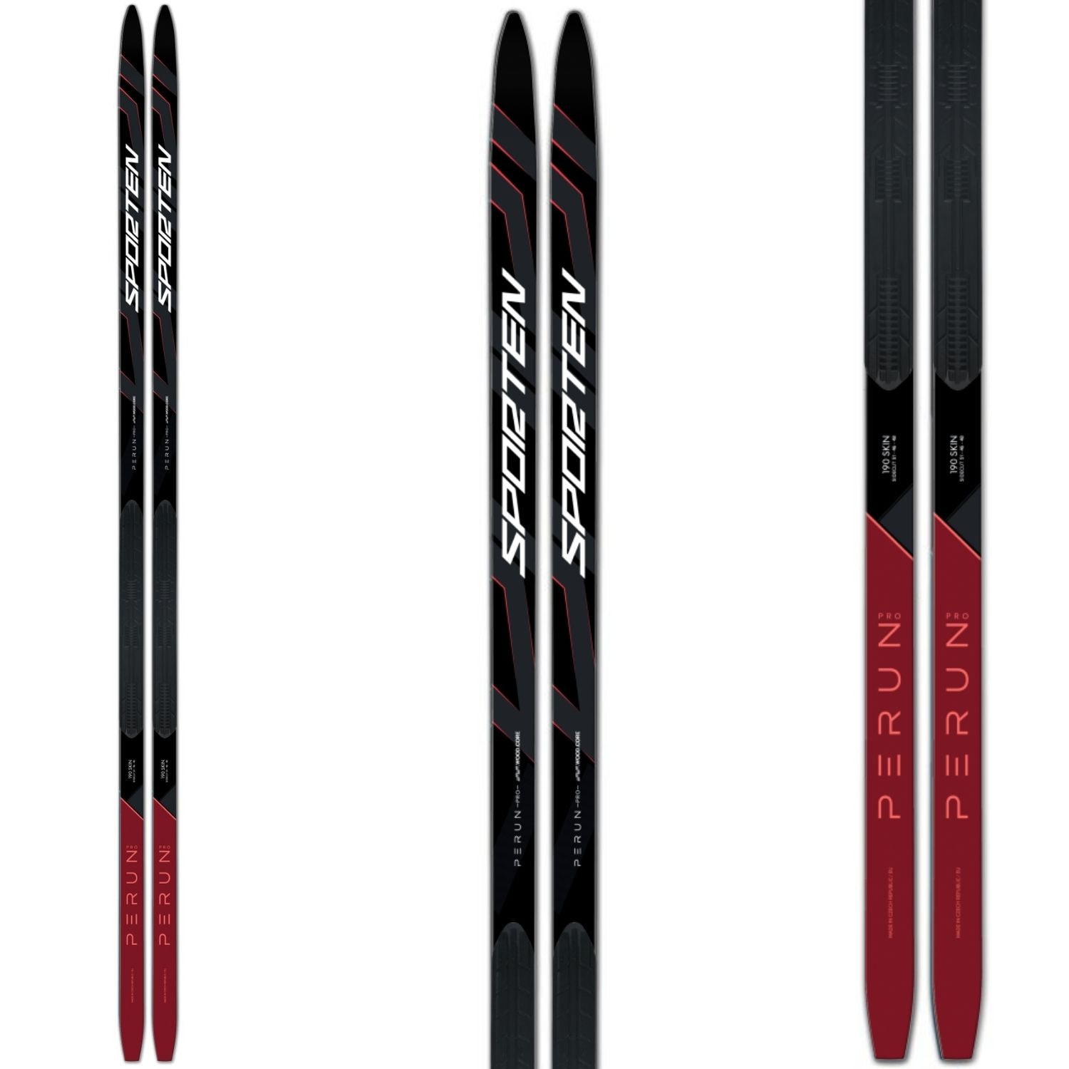 Bežecké lyže SPORTEN Perun Pro Skin W so stúpacím pásom - Dámske bežky - 1