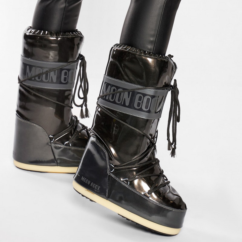 Snehule MOON BOOT Vinyl Met Black - Zimná obuv - 3