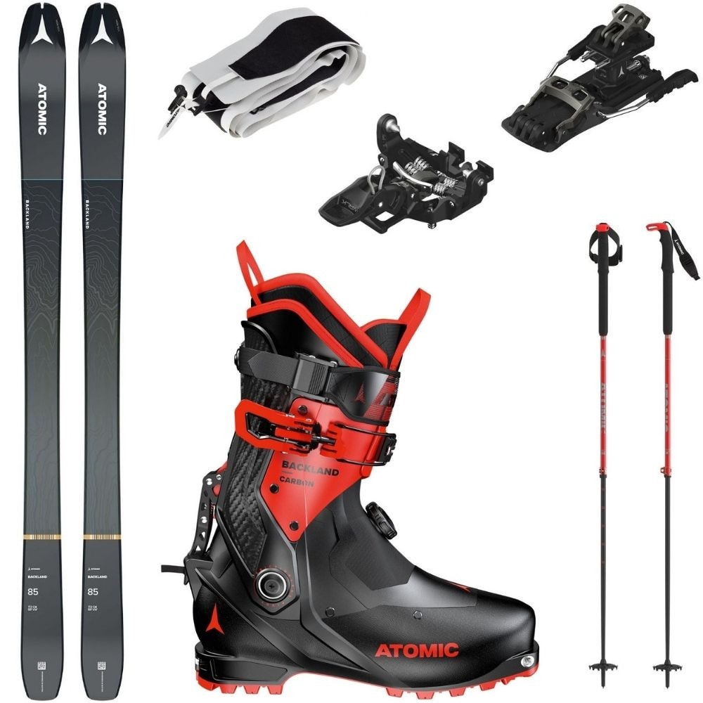 Skialpový set ATOMIC Backland 85 s pásmi + viazanie Atomic + lyžiarky Backland Carbon + palice - Skialp sety -Unisex - 1