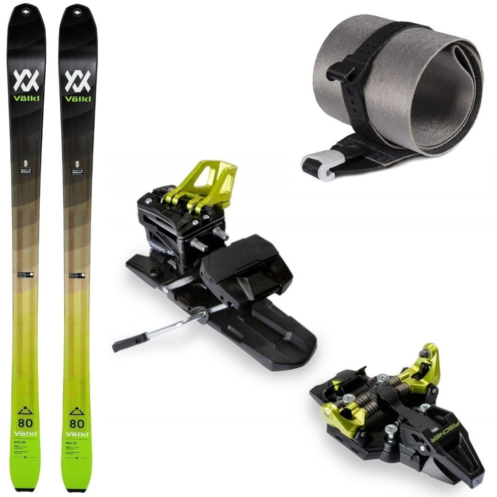 Skialpinistický set Volkl Rise 80 s pásmi a viazaním Fischer Tour Classic - Skialp sety -Unisex - 1