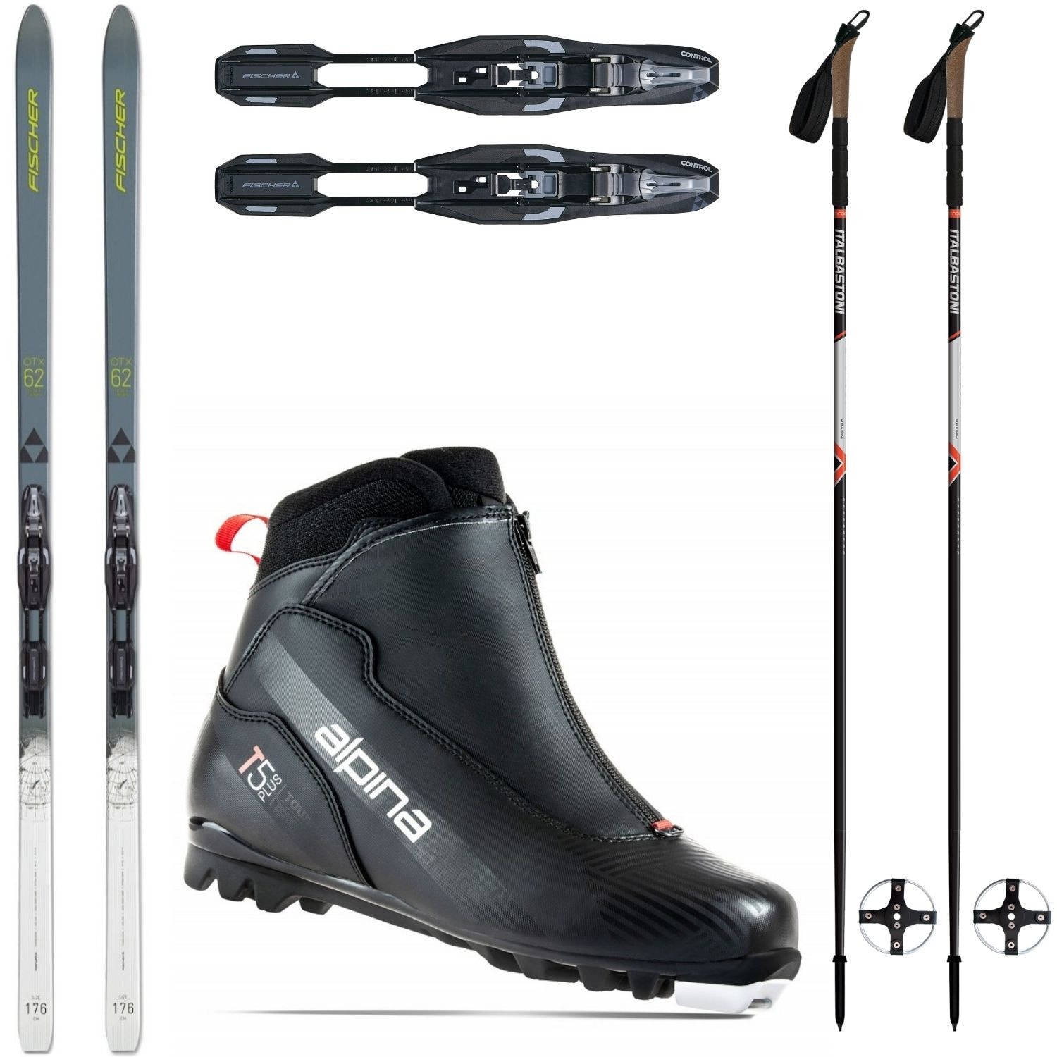 Backcountry set FISCHER Spider 62 Crown + obuv Alpina T5 + palice - Backcountry sety - 1