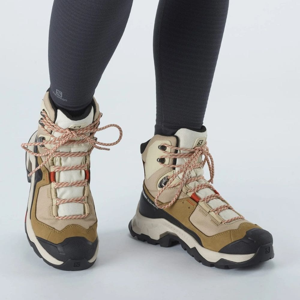 Turistická obuv SALOMON Quest Element GTX W Safari/Vanila - Turistická obuv - 5