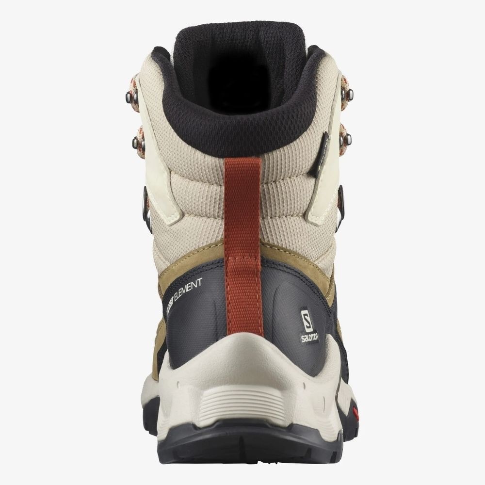 Turistická obuv SALOMON Quest Element GTX W Safari/Vanila - Turistická obuv - 4