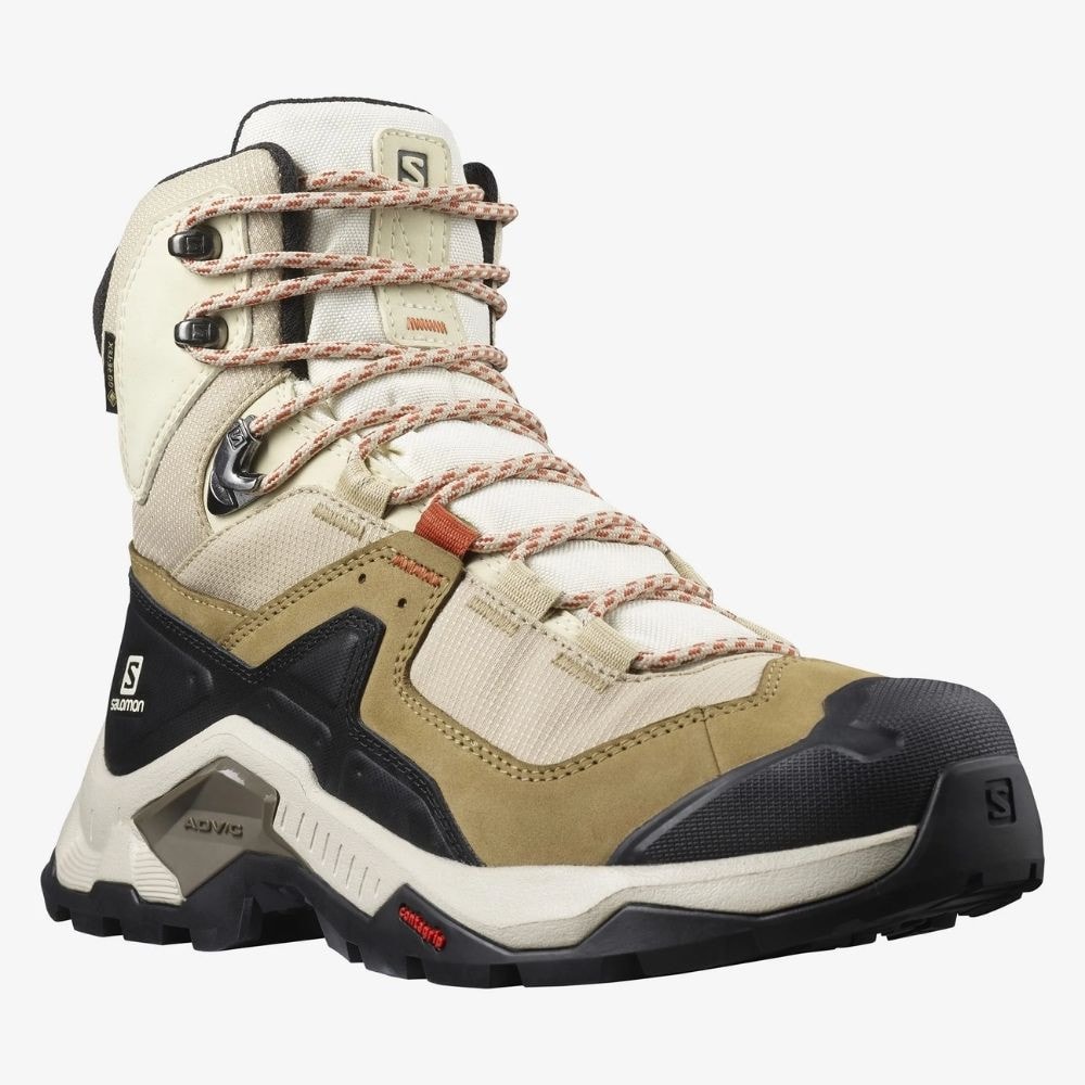 Turistická obuv SALOMON Quest Element GTX W Safari/Vanila - Turistická obuv - 2