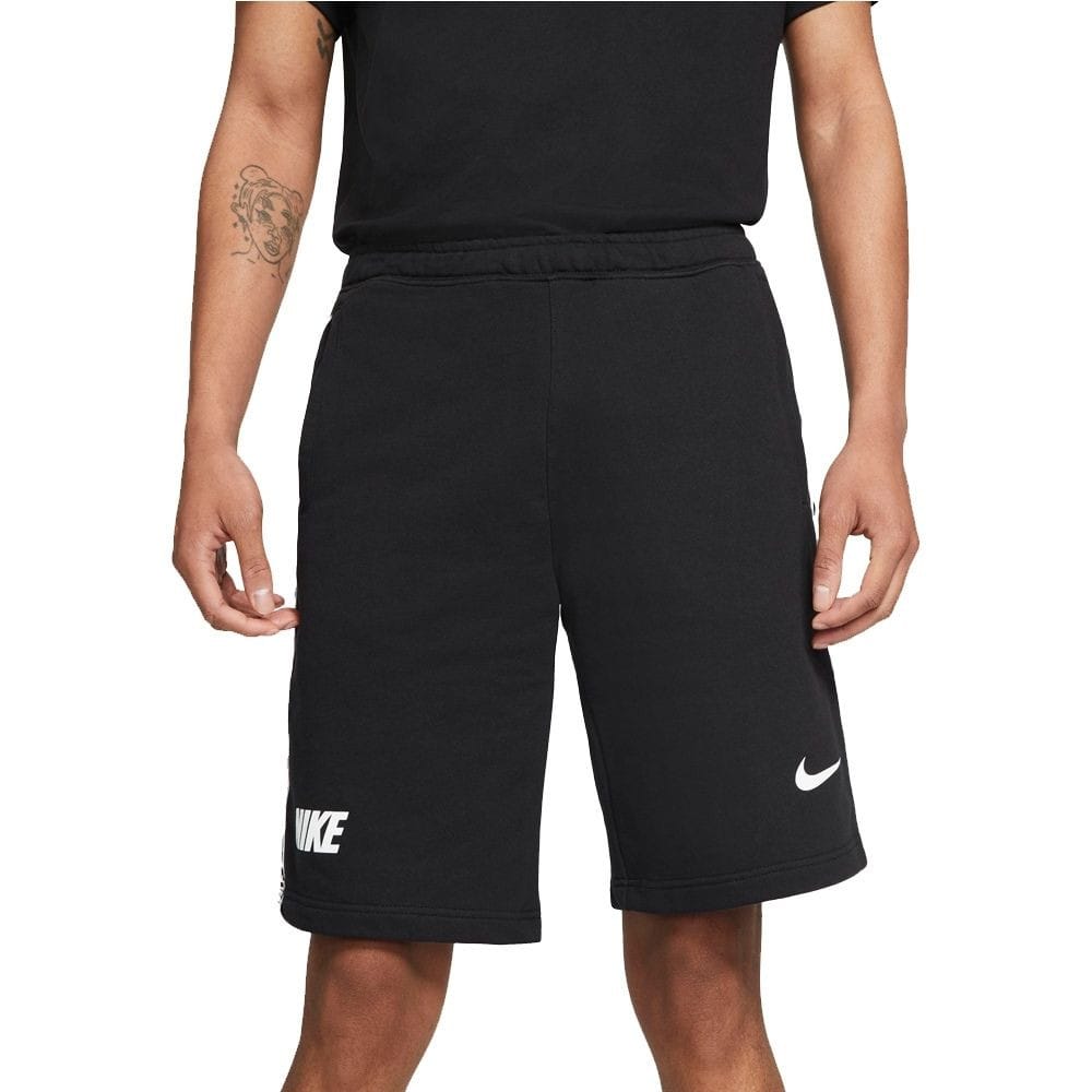 Kraťasy NIKE NSW Repeat FT Black/Grey/White - Kraťasy & Šortky - 2