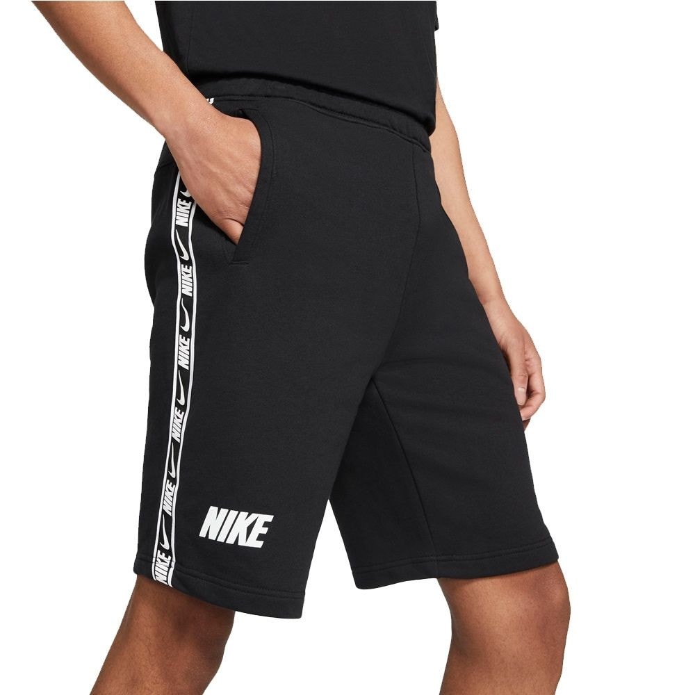 Kraťasy NIKE NSW Repeat FT Black/Grey/White - Kraťasy & Šortky - 1
