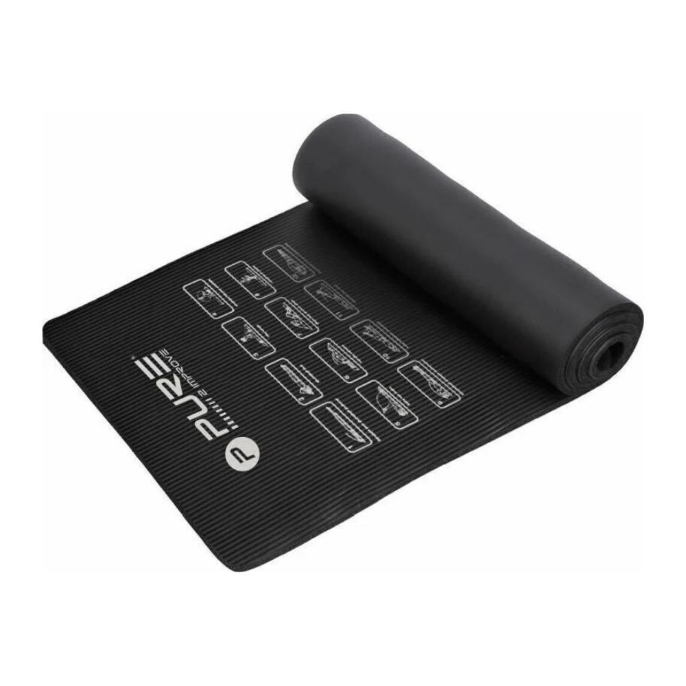 Podložka na cvičenie PURE 2 IMPROVE NBR Fitness Mat Black - Fitness - 1