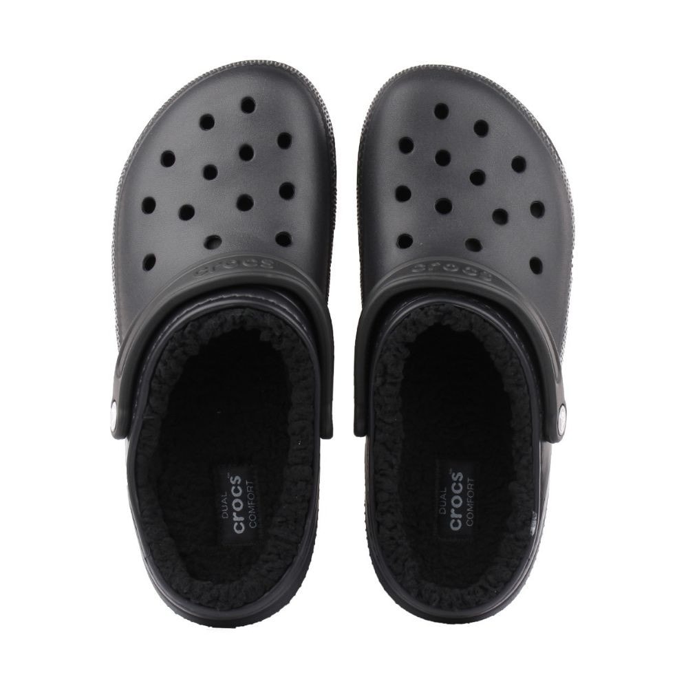 Zateplená obuv CROCS Classic Lined Clog Black - Šľapky a sandále - 3