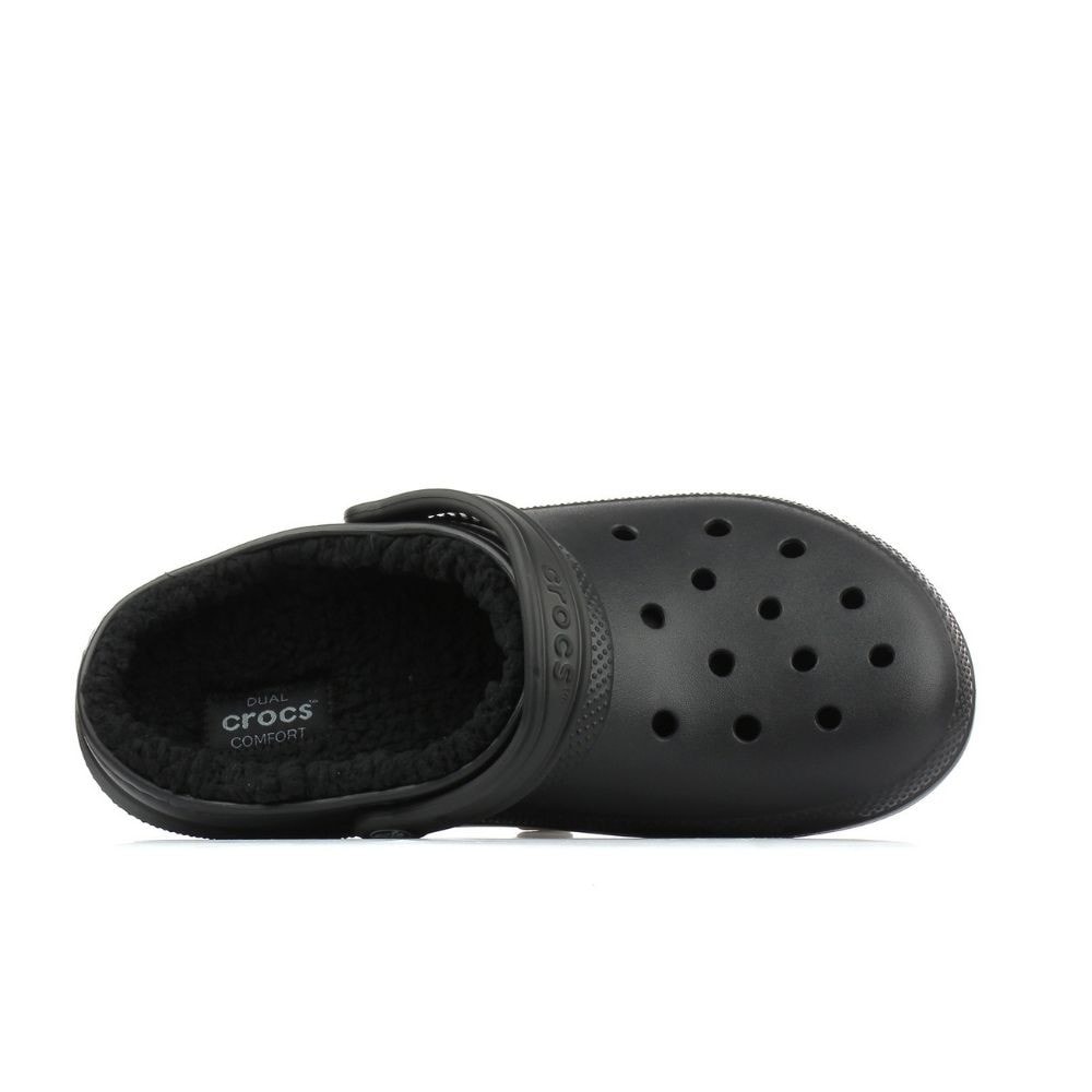 Zateplená obuv CROCS Classic Lined Clog Black - Šľapky a sandále - 5
