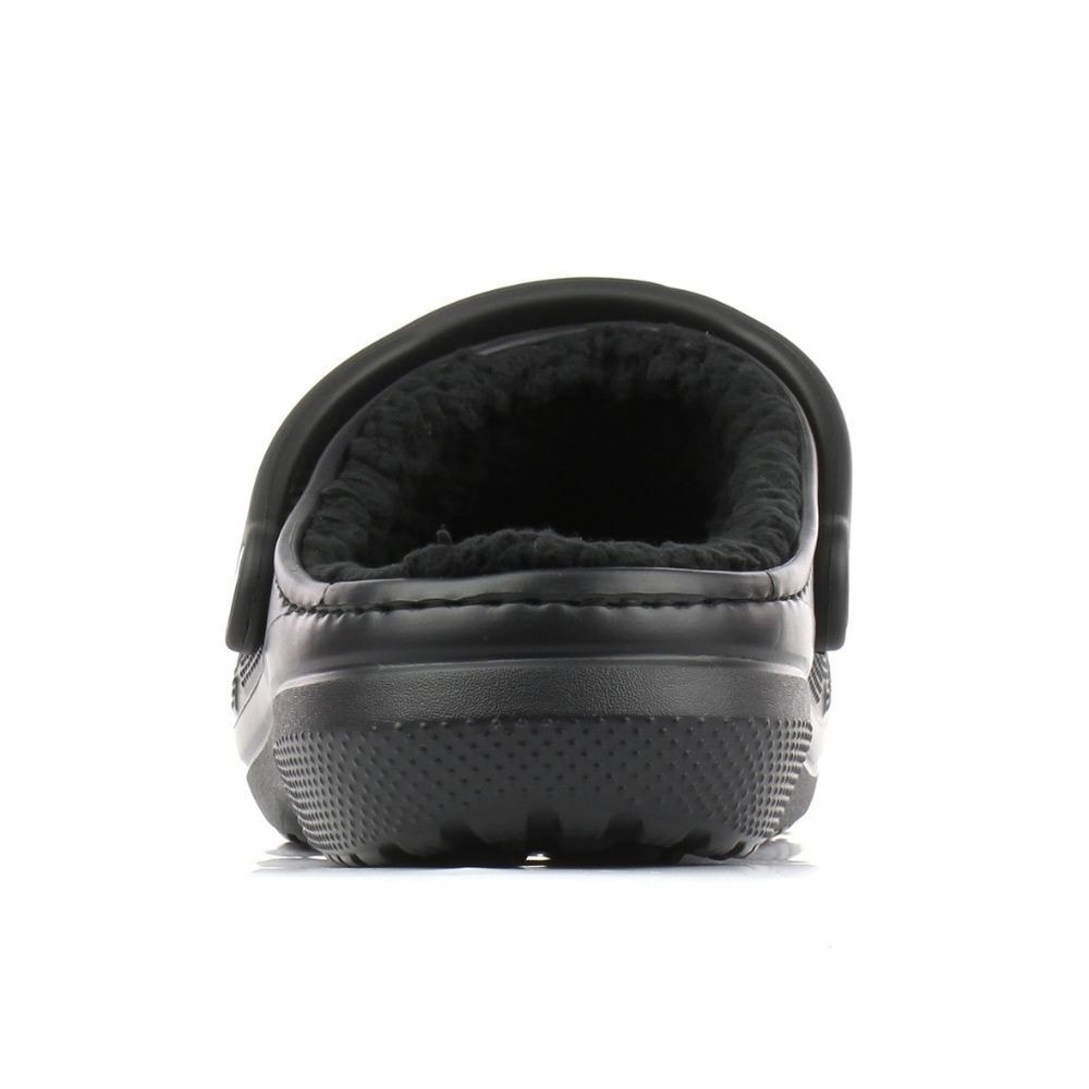 Zateplená obuv CROCS Classic Lined Clog Black - Šľapky a sandále - 8
