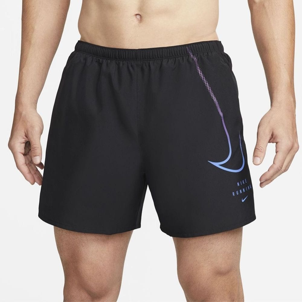 Kraťasy NIKE Dri-Fit DVN Challenger Black/Medium Blue - Kraťasy & Šortky - 1