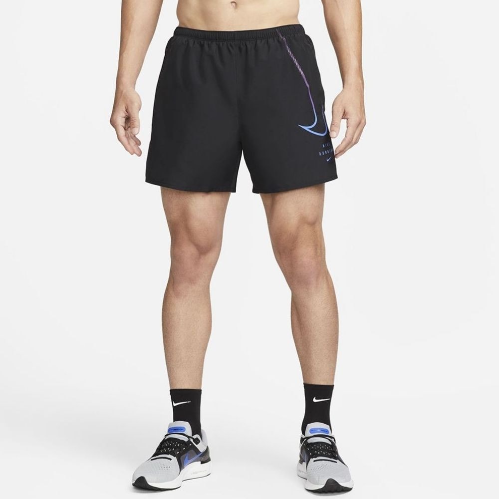 Kraťasy NIKE Dri-Fit DVN Challenger Black/Medium Blue - Kraťasy & Šortky - 2