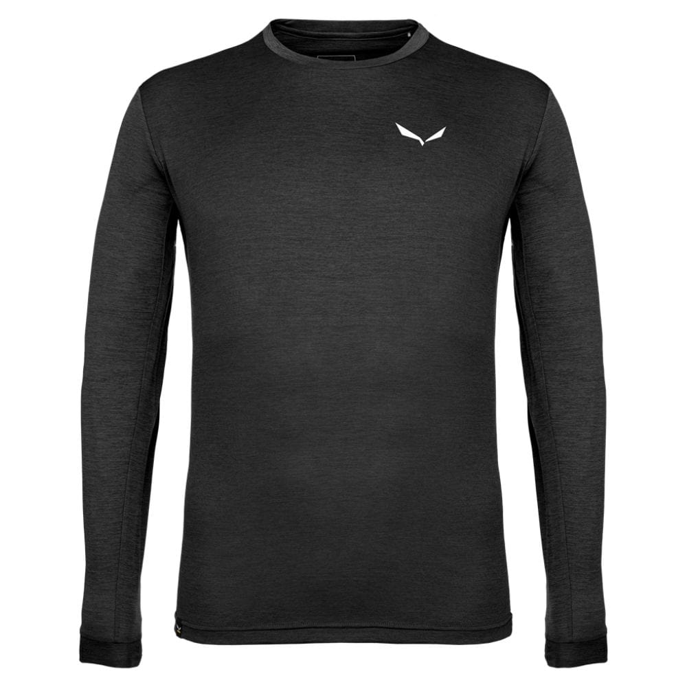 Tričko SALEWA Puez Melange Dry M Black - OBLEČENIE - 1