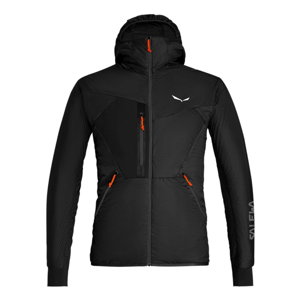 Bunda SALEWA Pedroc Hybrid Twr M Hodded Jacket Black - Bundy na bežky a skialp - 1