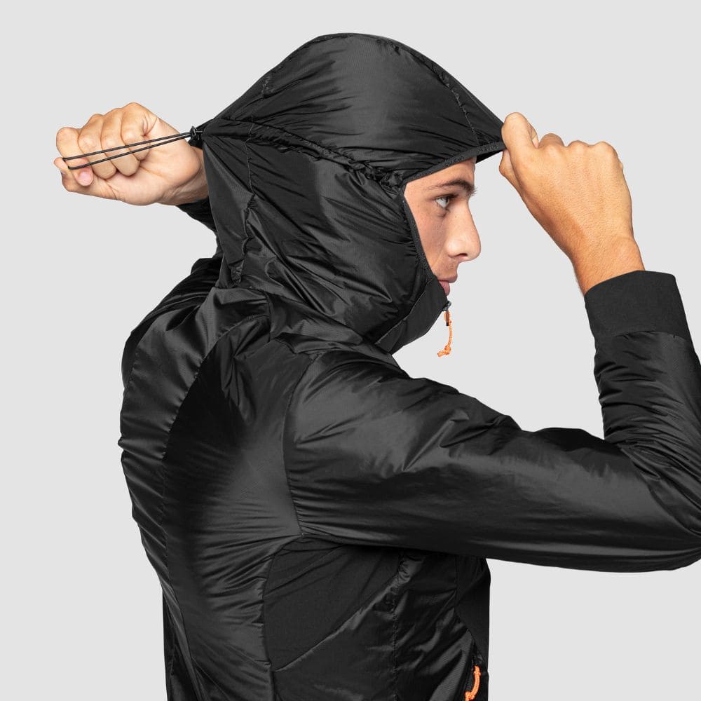 Bunda SALEWA Pedroc Hybrid Twr M Hodded Jacket Black - Bundy na bežky a skialp - 7