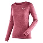Tričko SALEWA Puez Melange Dry W Long Sleeve Tee Mauvemood Melange