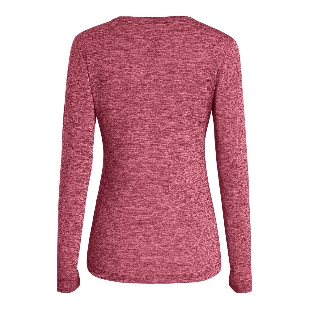 Tričko SALEWA Puez Melange Dry W Long Sleeve Tee Mauvemood Melange - Dámske oblečenie - 2
