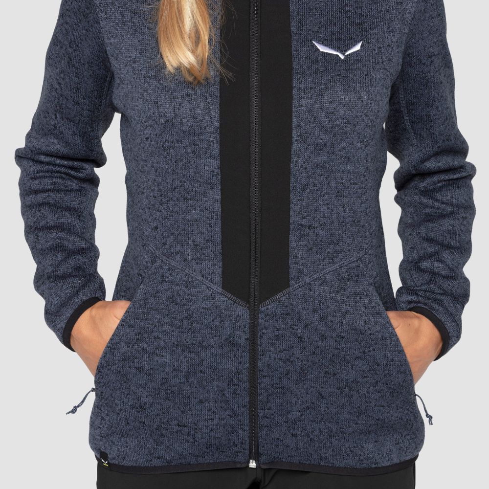Mikina SALEWA Rocca 2 Polarlite W Fleece Black - Mikiny bez kapucne - 6