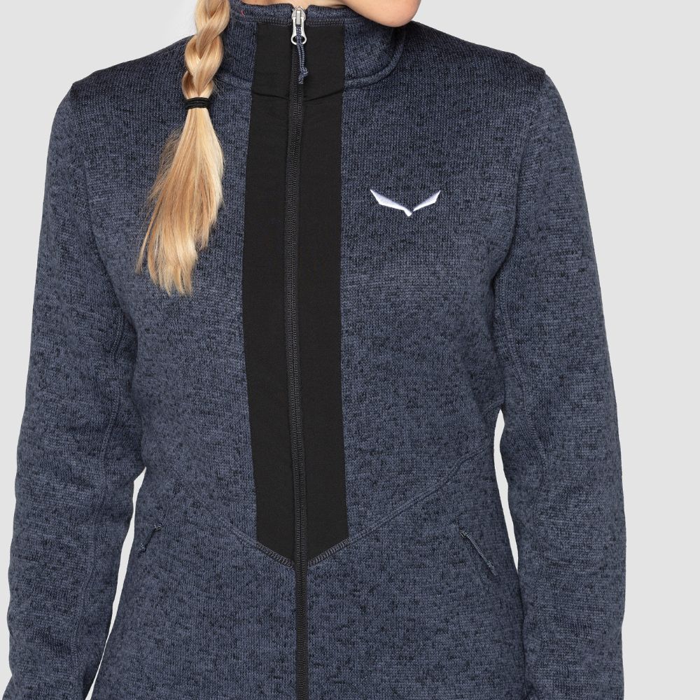 Mikina SALEWA Rocca 2 Polarlite W Fleece Black - Mikiny bez kapucne - 5
