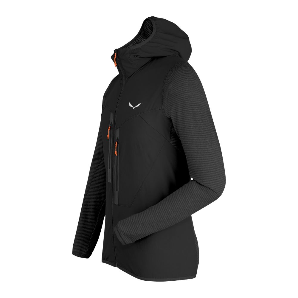 Mikina SALEWA Rolle Polarlite Responsive M Jacket Black - Technické mikiny - 2