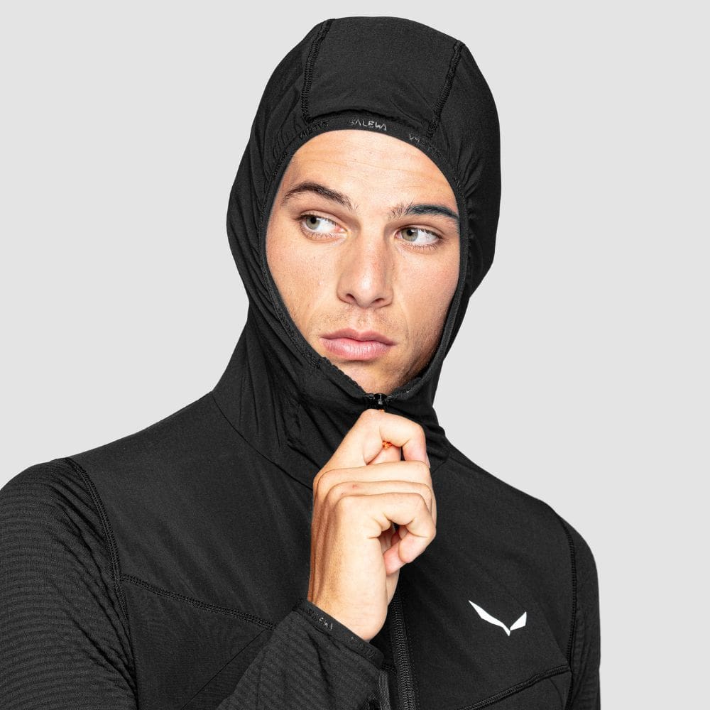 Mikina SALEWA Rolle Polarlite Responsive M Jacket Black - Technické mikiny - 6