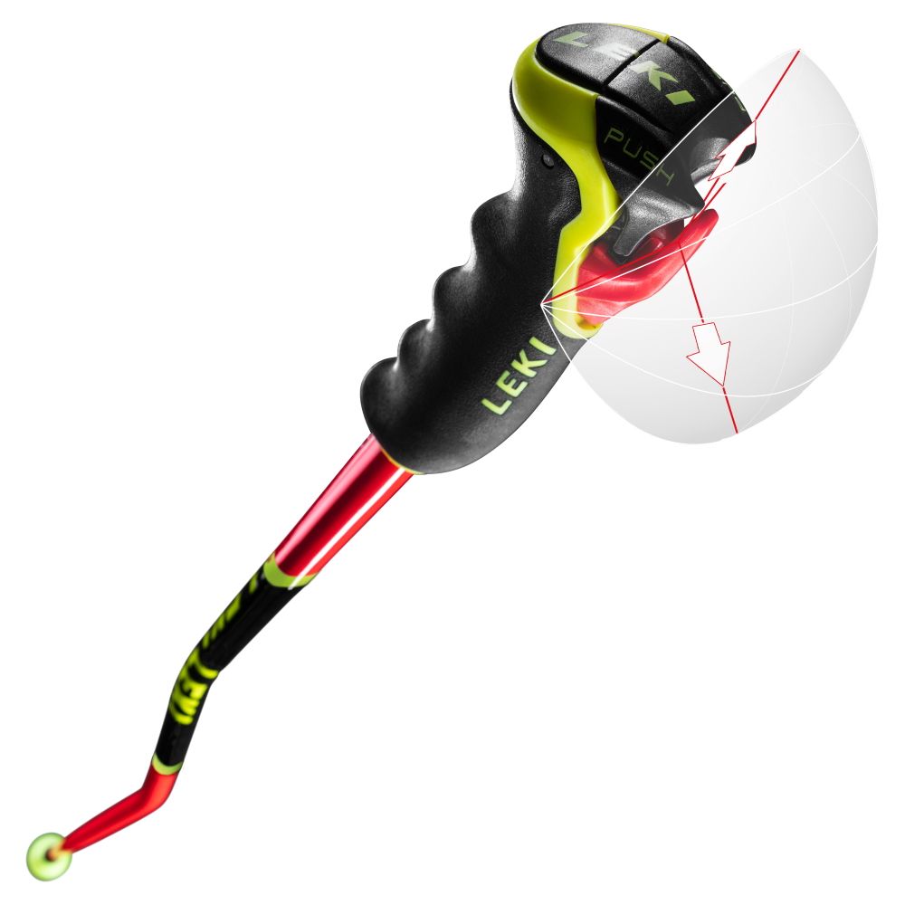 Lyžiarske palice LEKI WCR Lite GS 3D Junior Red - Detské palice - 3