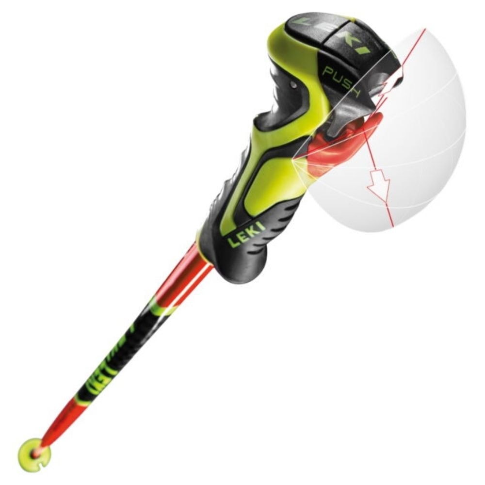 Lyžiarske palice LEKI WCR Lite SL 3D Junior Red - Detské palice - 3